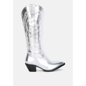 Priscilla Western Cowboy Calf Boots - 1 of 4