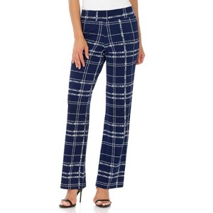 Rekucci Travel in Style Women's Soft Knit Classic Straight Leg Pant - 1 of 4