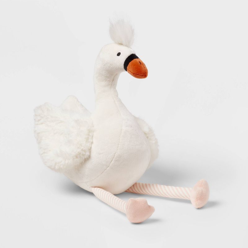 Kids&#39; Mini Plush Figural Pillow Swan - Pillowfort&#8482;, 1 of 9