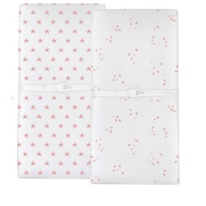 Ely's & Co. Baby Changing Pad Cover - Cradle Sheet 100% Combed Jersey Cotton Pink for Baby Girl - 1 of 4