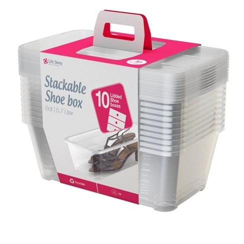 Plastic shoe boxes outlet target