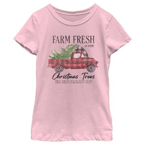 Girl's Lost Gods Farm Fresh Christmas Tree T-Shirt - 1 of 4