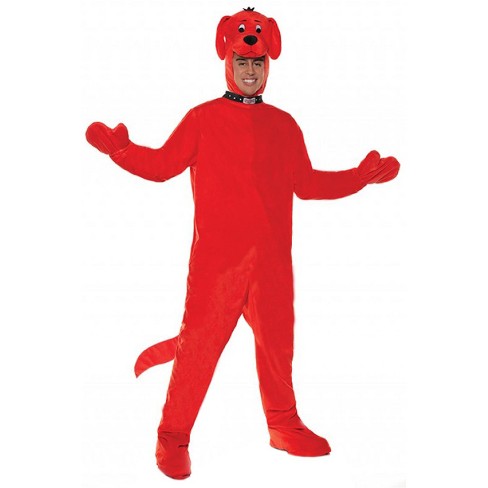 Clifford Clifford The Big Red Dog Jumsuit Adult Costume, One Size : Target