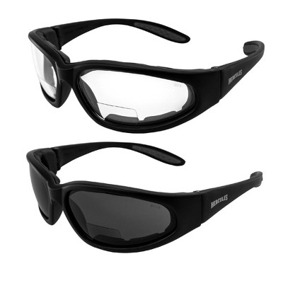 2 Pairs Of Global Vision Eyewear Hercules Bifocal Safety Motorcycle ...