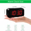 Aoibox LED Digital Alarm Clock with Adjustable Brightness, Night Mode, 12/24Hr Display, Snooze Function for Bedroom, Travel, Easy to Set - 2 of 4