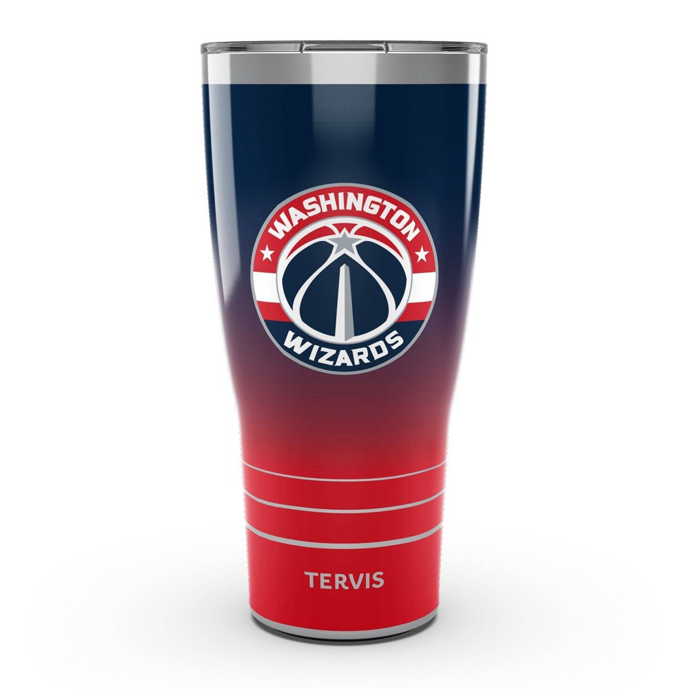 Photos - Glass NBA Washington Wizards 30oz Ombre Stainless Steel Tumbler