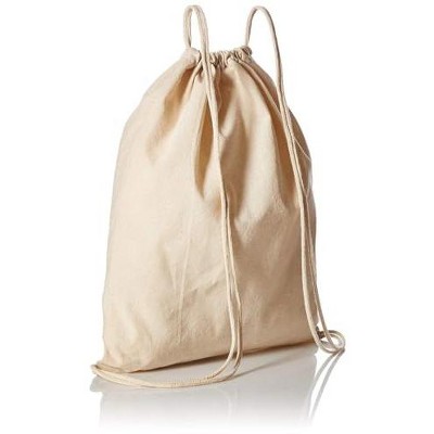 Generic  Bulk 100% Organic Cotton Canvas Drawstring Backpack Bags