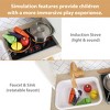 Freniland - 31-Piece Wooden Play Kitchen Set for Kids – Realistic Lights & Sounds, Pretend Kitchen Cooking Toy for Ages 3+ - 4 of 4