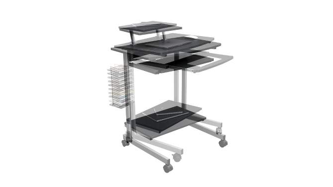 Compact Computer Cart with Storage - Techni Mobili, 2 of 17, play video