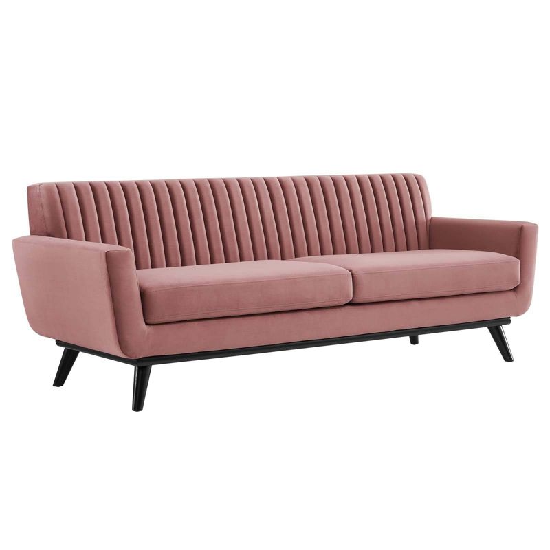 Engage Channel Tufted Performance Velvet Sofa - Modway, 3 of 4