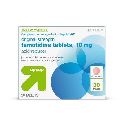 Famotidine 10mg Original Strength Acid Reducer Tablets - 30ct - up & up™