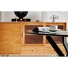 Vynxaria Round Black Coffee Table with Adjustable Length for Modern Spaces - 4 of 4