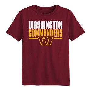 NFL Washington Commanders Boys' Short Sleeve Cotton T-Shirt - 1 of 1