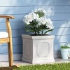 Okak Modern Decorative Planter Box with Magnesium Oxide Frame, Plant Pots with Drainage Hole, Flower Pots for Backyard, Garden - 2 of 4