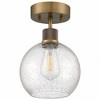 Access Lighting Port Nine 1 - Light Flush Mount in  Antique Brushed Brass - 4 of 4