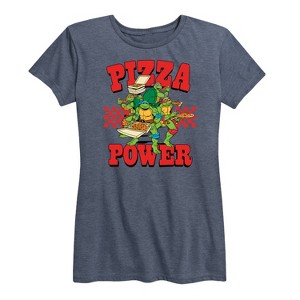 Women's - Teenage Mutant Ninja Turtles - Pizza Power Short Sleeve Graphic T-Shirt - 1 of 4