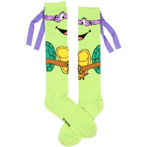 Seven Times Six Teenage Mutant Ninja Turtles Character Mask Knee High Socks - 1 of 4