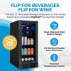 Newair 15" FlipShelf Wine and Beverage Refrigerator, Reversible Shelves Hold 80 Cans or 33 Bottles - 2 of 4