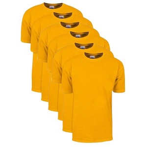 6 Pack Shaka Wear Men's Max Heavyweight Short Sleeve Crew Neck T-Shirt - 1 of 4