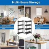 NEX 2pk 4 Tier Organizer Carts on Casters Black: Metal Storage Utility, Clothing Organizer, Adult Assembly Required - 2 of 4
