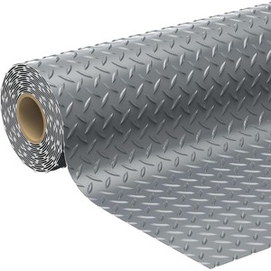 4 x 6 FT Garage Floor Mat, 2.8mm Thickened PVC Rubber Trailer Mat, Non-Slip Floor Protector Mat for Garage, Warehouse, Gyms, Trailer, SUV - 1 of 4