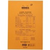 Rhodia Staplebound Notepad - Graph 80 sheets - 8 1/4 x 11 3/4 - Orange cover - 3 of 3