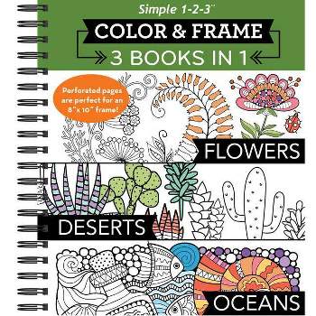 Color & Frame: Color & Frame - 3 Books in 1 - Country, Forest, City (Adult  Coloring Book) (Other)