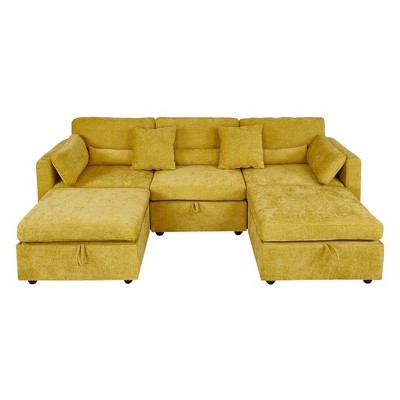Modern Minimalist Cream Two-Seater Sofa