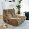 Floor sofa Bean Bag Chair for Adults Fireside Bean Bag Lounger Memory Foam Chair for Home - 4 of 4