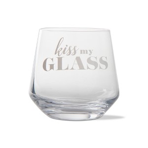 tag Kiss My Glass Stemless Drinks Glass - Clear,  12 oz - 1 of 1