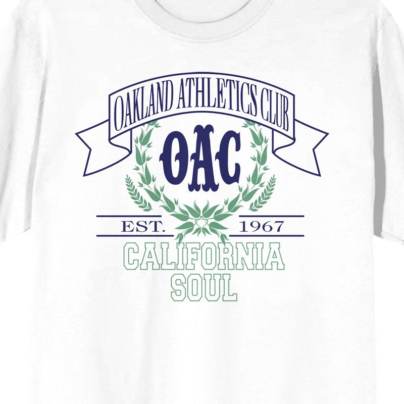 Vintage Sport Oakland Athletics Club Men's White T-Shirt, 2 of 4