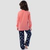 Fruit of the Loom Girls Long Sleeve Fleece Pajama Set, 2-Piece, Sizes 4-16 - 4 of 4