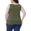 Agnes Orinda Women's Plus Size Swing Lace Flowy Sleeveless Casual Tank Tops - 4 of 4