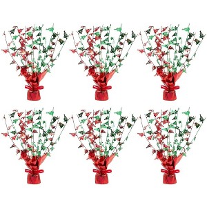 Juvale 6 Pack Of Christmas Centerpieces - Artificial Christmas Decor, Balloon Weight Christmas Decorations - 1 of 3