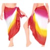 LA LEELA Women's Summer Swimsuit Cover Up Long Pool Beach Wrap Skirt Swimwear Bikini Cover-ups Dress One Size Multicolored, Solid - 2 of 4