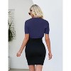 Womens Short Sleeve Shrug Cardigan Bolero Lightweight Open Front Knit Sweater Cardigans Shrug for Dress - 4 of 4