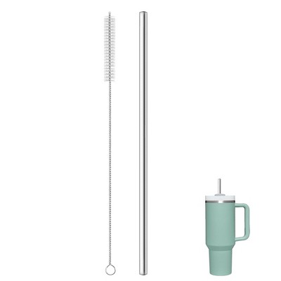 MaseiKar Reusable Straws with Cleaning Brush - Metal Straws Dishwasher Safe - Drinking Stainless Steel Straws