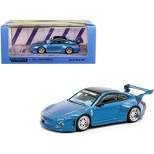 997 Old & New Body Kit Blue Metallic with Carbon Top "Toyo Tires" "Road64" Series 1/64 Diecast Model Car by Tarmac Works
