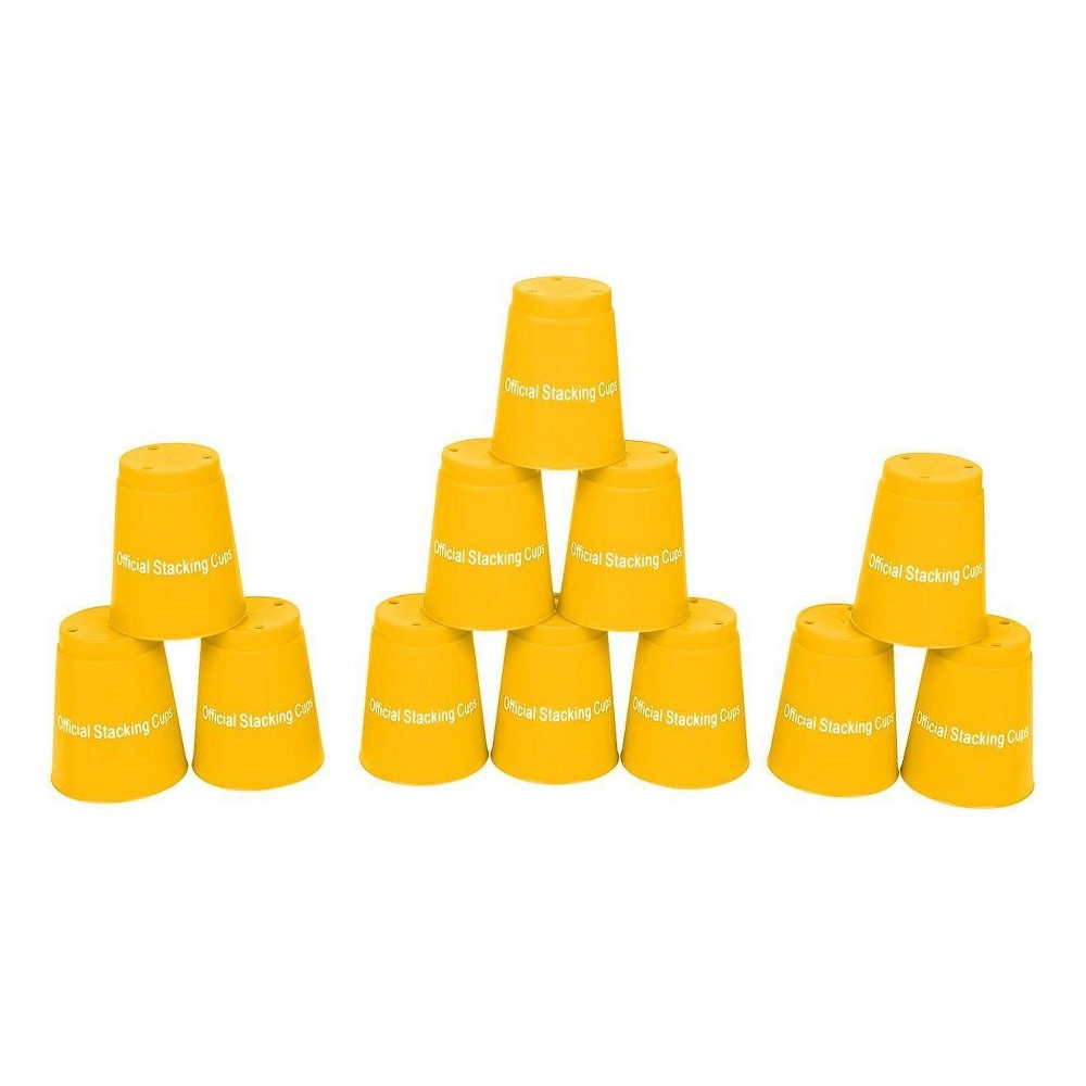 Trademark Innovations Quick Stack Cups - Yellow (Set of 12)