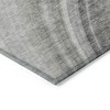 Gray Silver And Beige Abstract Washable Indoor Outdoor Area Rug - 4 of 4