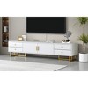 70.9" MDF Modern TV Stand with Four Drawers, Sideboard with One Cabinet for TVs up to 80" with Metal Legs for Living Room - 3 of 4