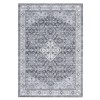 Washable Vintage Rug Non Slip Low Pile Rug Soft Retro Throw Floor Cover Foldable Indoor Carpet for Living Room Bedroom Playroom Nursery - 2 of 4