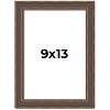 PosterPalooza | Photo Size Elegant Brown Picture Frame - UV Acrylic, Foam Board Backing, Hanging Hardware - 2 of 4