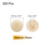Unique Bargains Plastic Decoration Furniture White Screw Cap Covers - 2 of 3