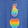 Women's - Instant Message - Peace Love Pride Short Sleeve Graphic T-Shirt - 2 of 4