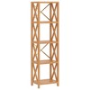 vidaXL 5-Tier Shelf 15.7 in.x11.8 in.x57.5 in. Solid Wood Oak - 2 of 4