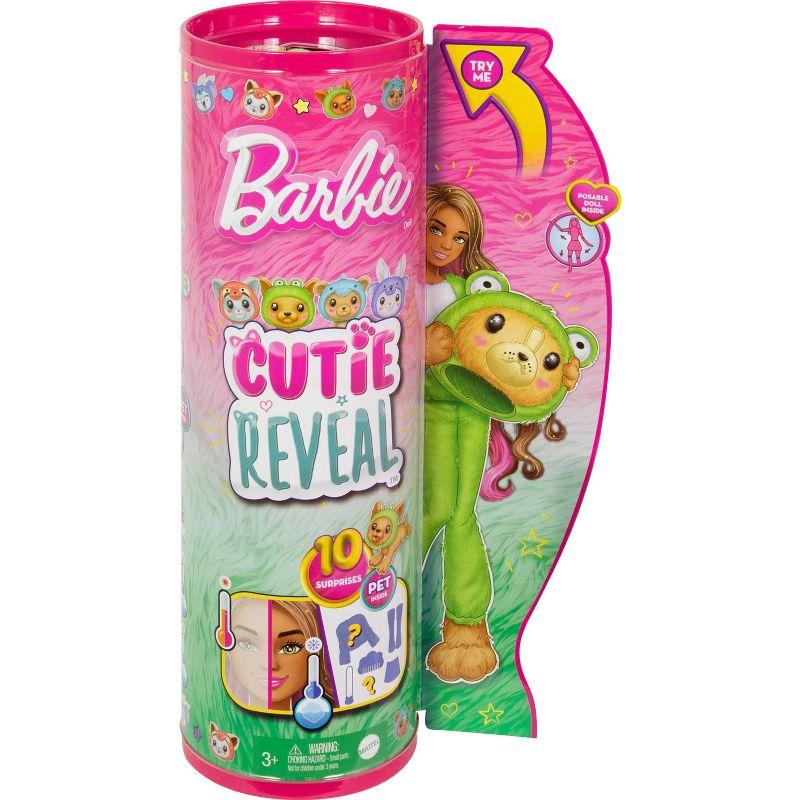 Barbie Cutie Reveal Puppy as Frog Costume-Themed Series Doll &#38; Accessories with 10 Surprises, 6 of 7
