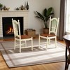 FurniFact,Elegant Wooden Dining Chair Set of 2 for Kitchen and Dining Room - 3 of 4