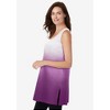 Woman Within Plus Size Longer-Length Dip-Dye Sleeveless Tunic - 4 of 4