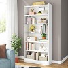 ORRD Modern White 7-Tier Library Bookshelf, 78” Tall Open Shelf Storage Unit with Anti-Tip Kit for Living Room, Home Office & Bedroom - 2 of 4